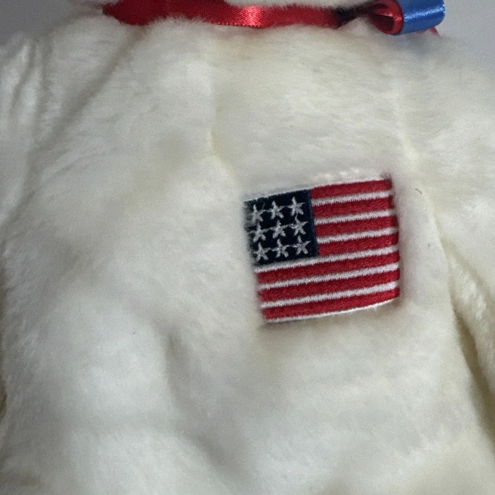 Rare Ty Beanie Buddies‎  Liberty Libearty USA Retired Patriotic Bear 14 